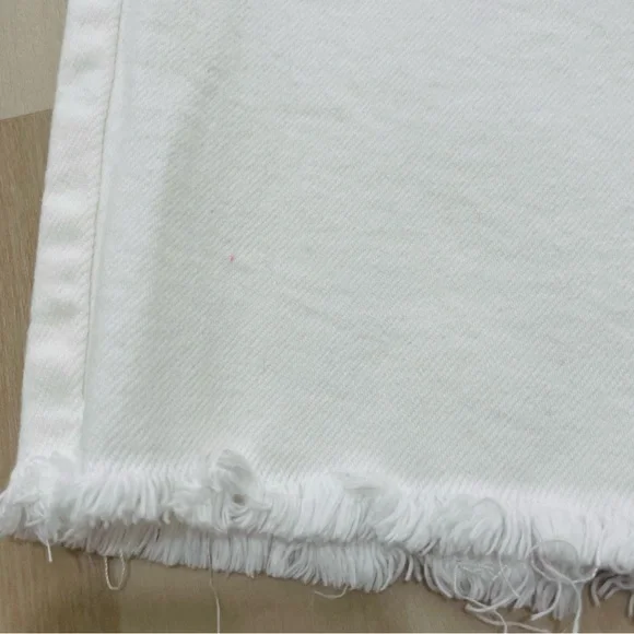 NWT Bohme Carmen Button White Bermuda Shorts Stretch Women's 29 Raw High Rise - Picture 13 of 15